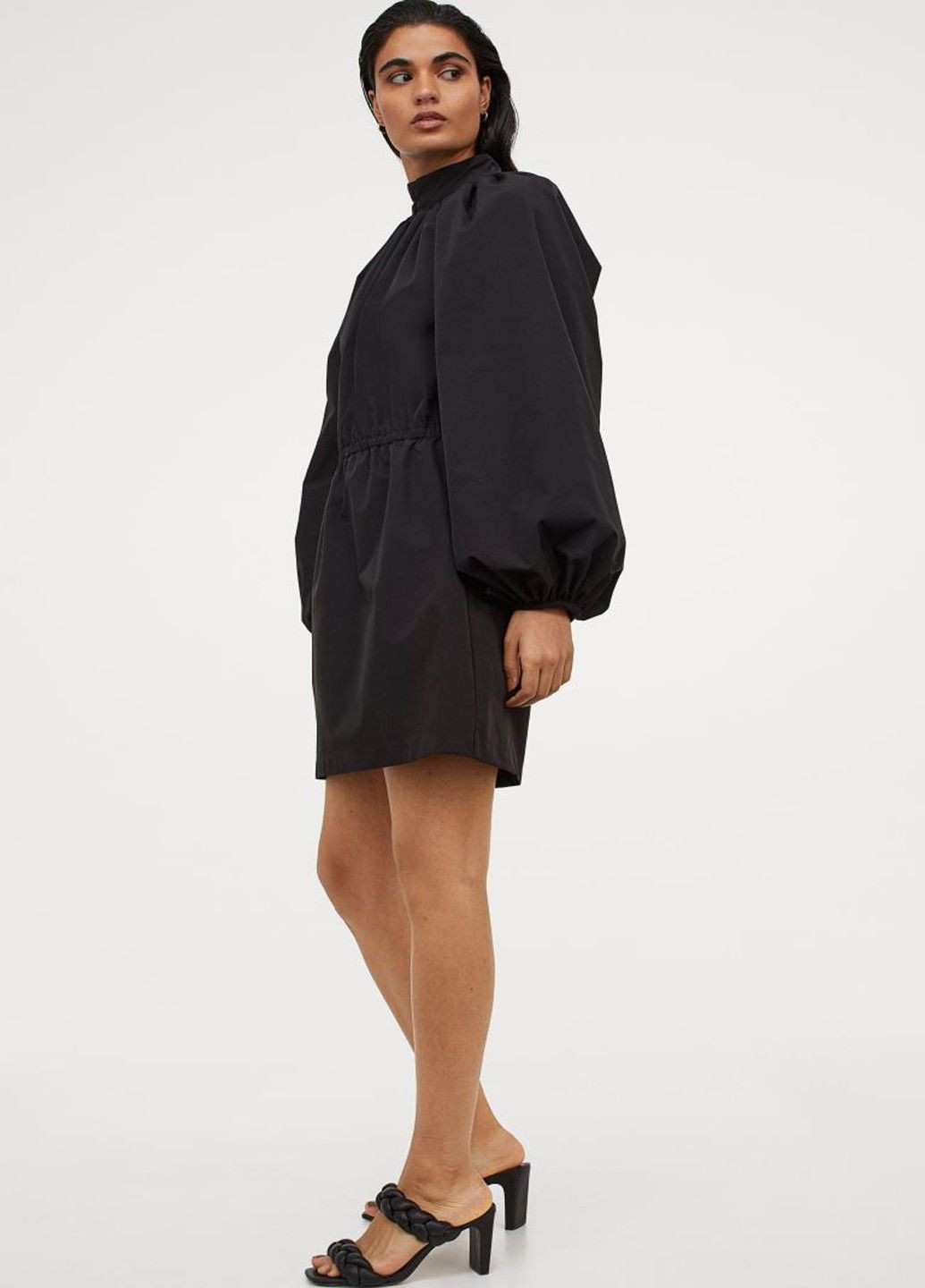 Чорна кежуал сукня H&M однотонна