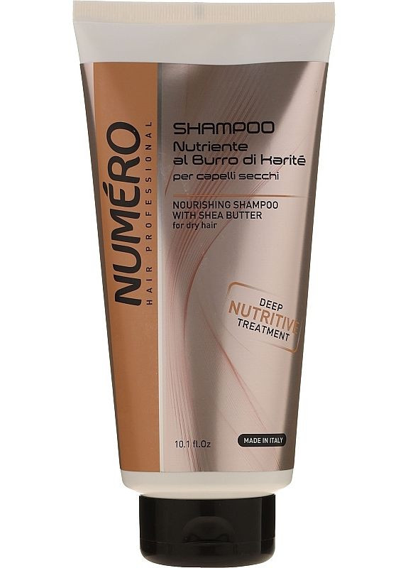 Шампунь для волос Numero Питание с маслом карите 300 ml Brelil Professional (338437648)