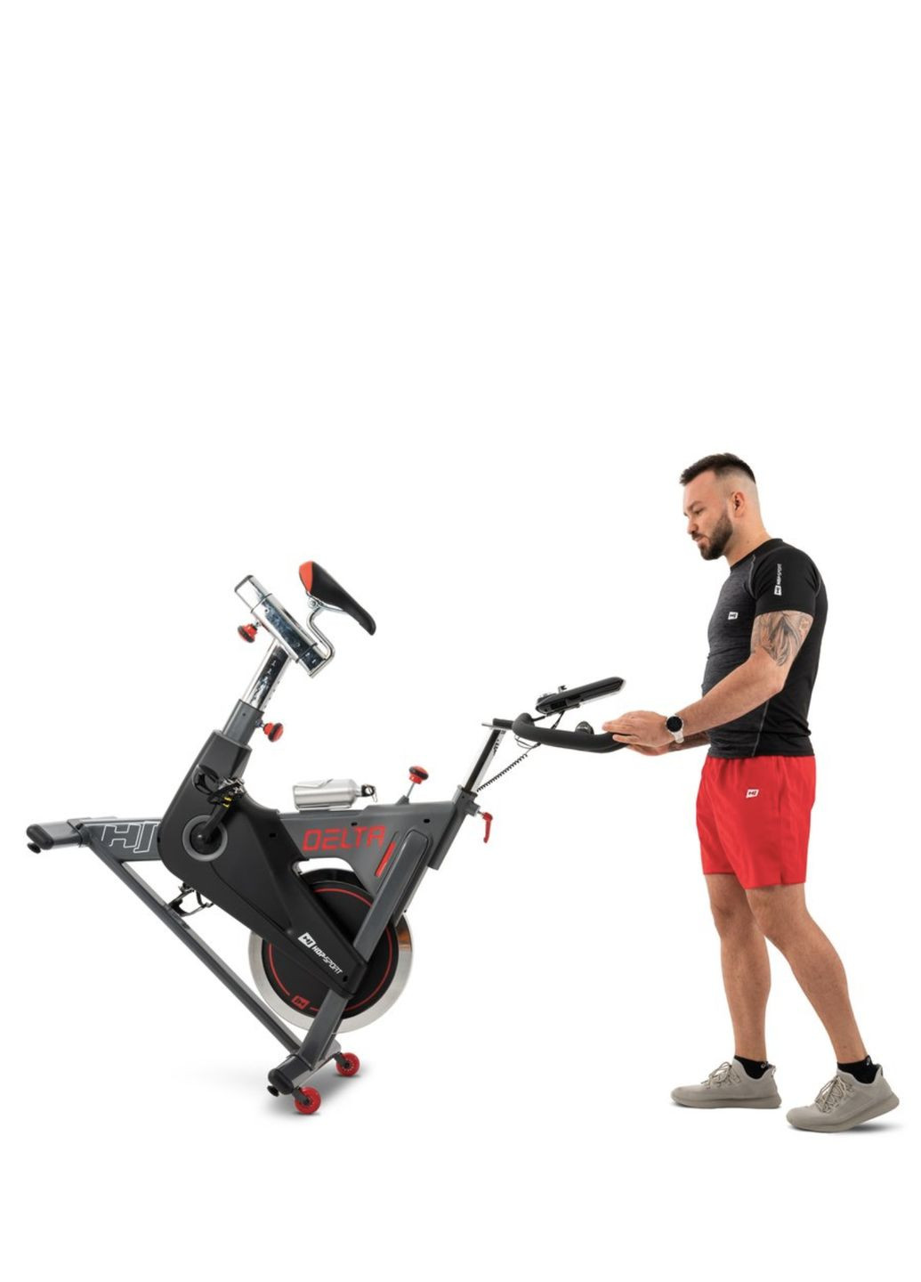 Спінбайк HS-065IC чорно-сірий Delta Hop-Sport (361952819)