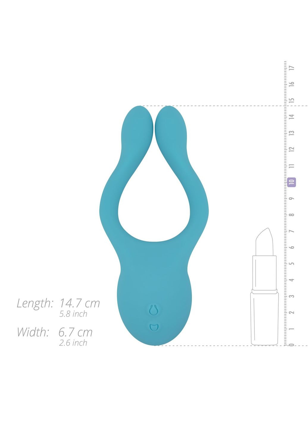 Вибратор для пар Dani I Couples Vibrator Cala Azul (296492079)