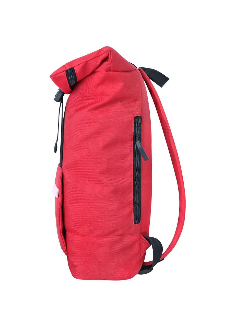 Жіночий червоний рюкзак Роллтоп із тканини Holder 25 л міський/шкільний (0051666) Bagland (298568722)