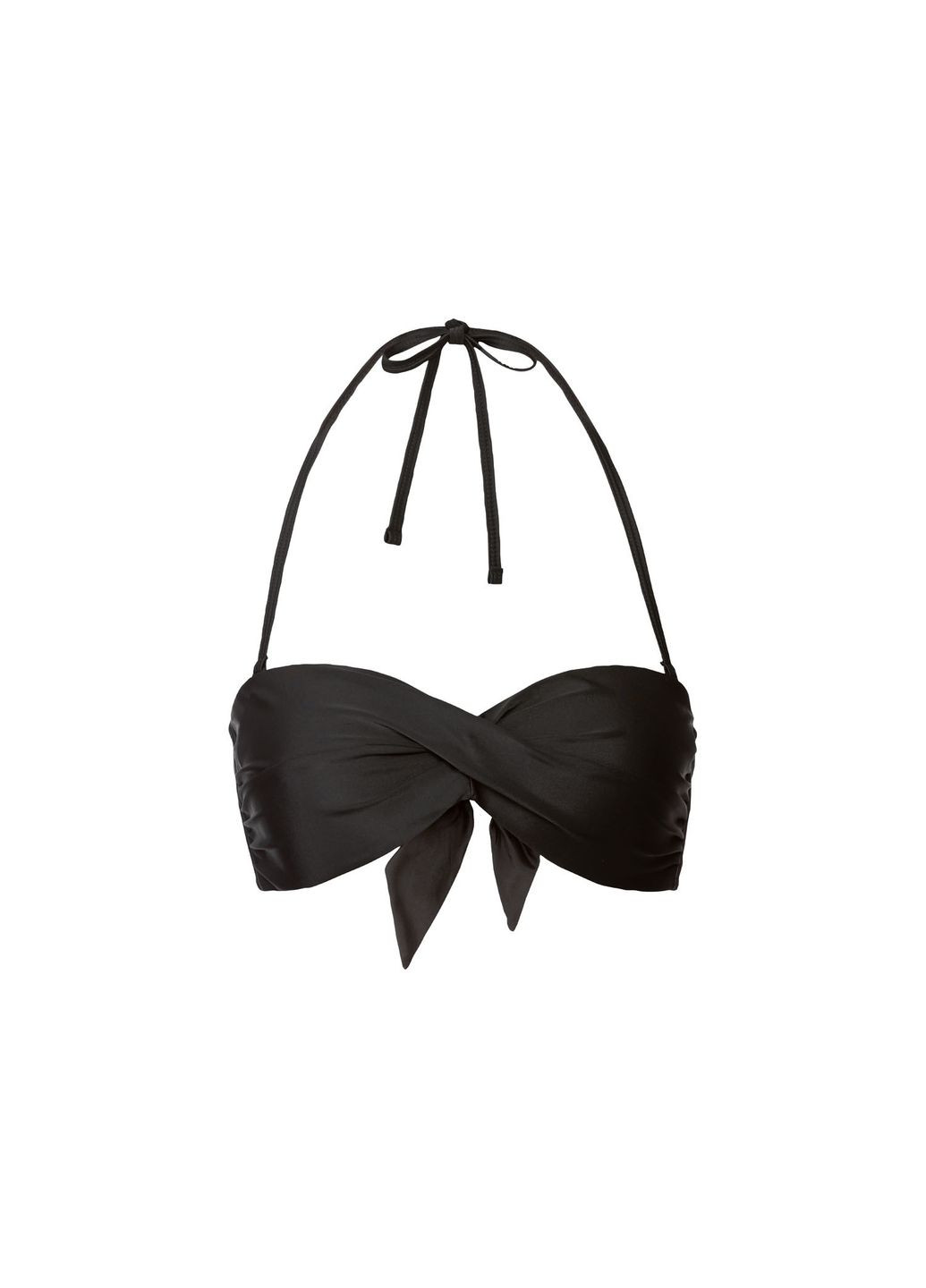 Черный купальник раздельный на подкладке для женщины lycra® 372167-1 бикини Esmara С открытой спиной, С открытыми плечами