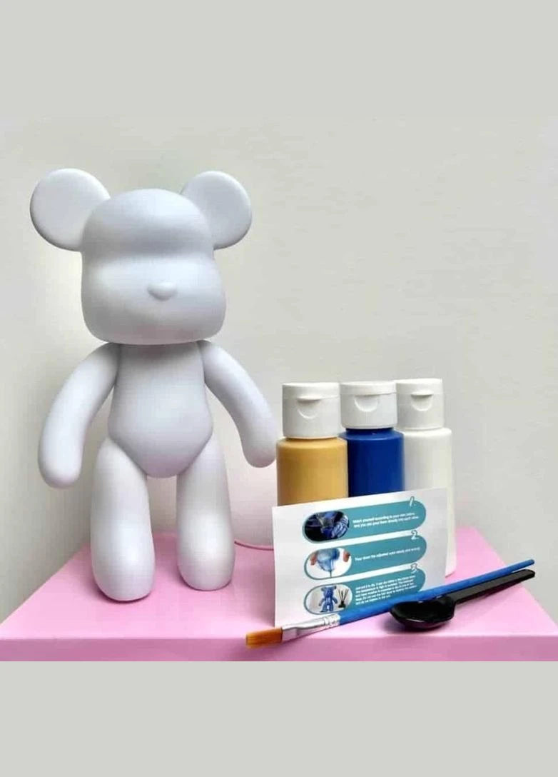 Виниловый медвежонок fluid bear bearbrick, 23 см, с красками Matrix (311202716)