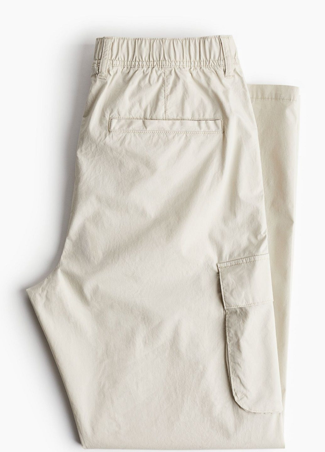 Молочные кэжуал демисезонные брюки H&M
