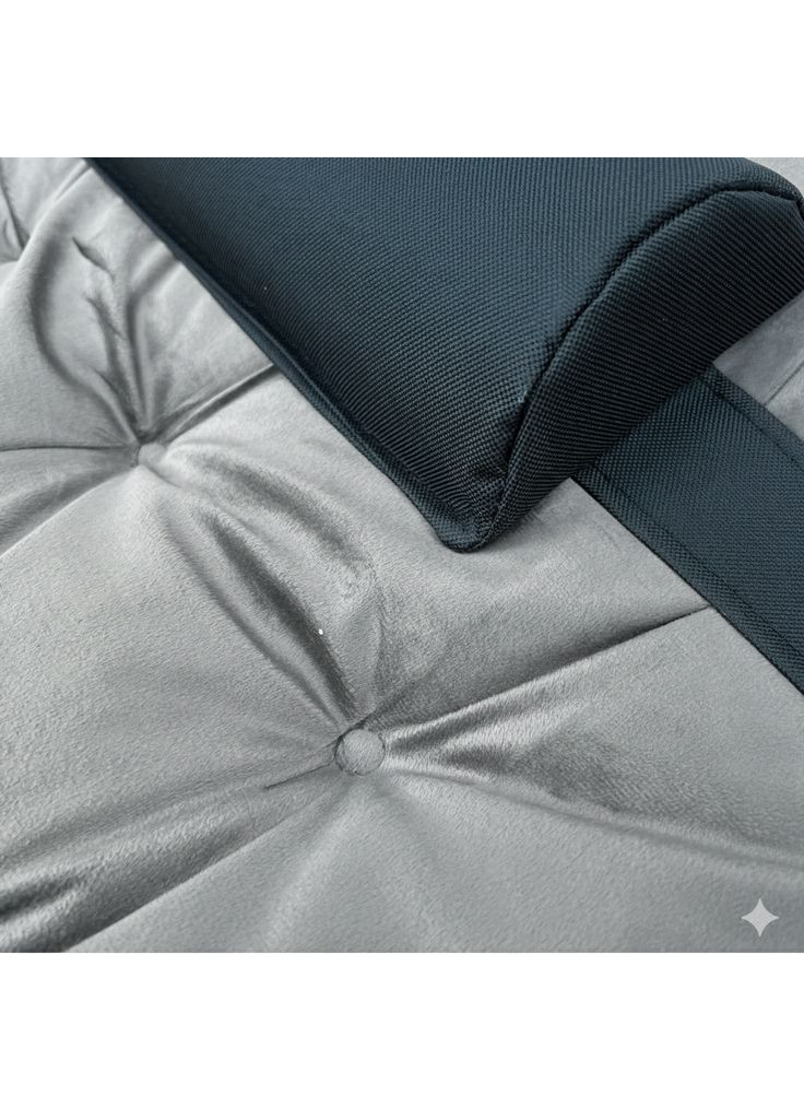 Розкладне ліжко (розкладачка) з оксамитовим матрацом і подушкою Grey (LB-FB-A3-GRY) LEOBRO (371899381)