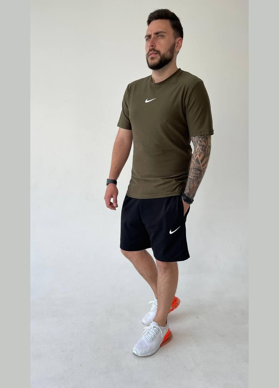 Оливковый (хаки) летний летний комплект No Brand