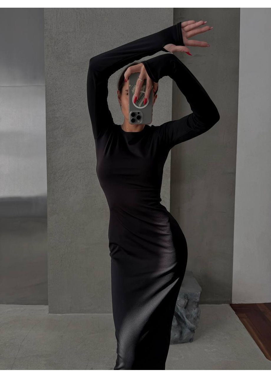 Чорна ділова, кежуал жіноча сукня силуетна Україна