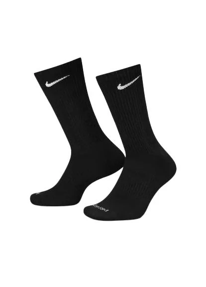 Чорні шкарпетки u nk evry plus cush crew 3pr sx6888-010 ( ) Nike (387273806)