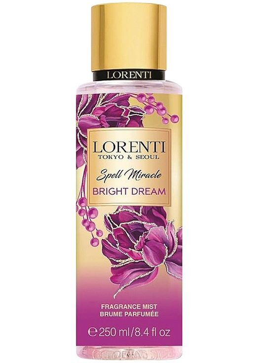 Парфумований спрей-міст для тіла "Bright Dream" Spell Miracle Bright Dream Fragrance Mist 250ml (1489079-36701086) Lorenti (368612054)