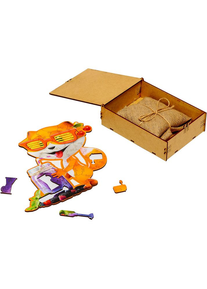 Деревянный фигурный пазл "Фокси Лето" (PuzA4 - Фокси Лето) ФОКСТРОТ (351364307)