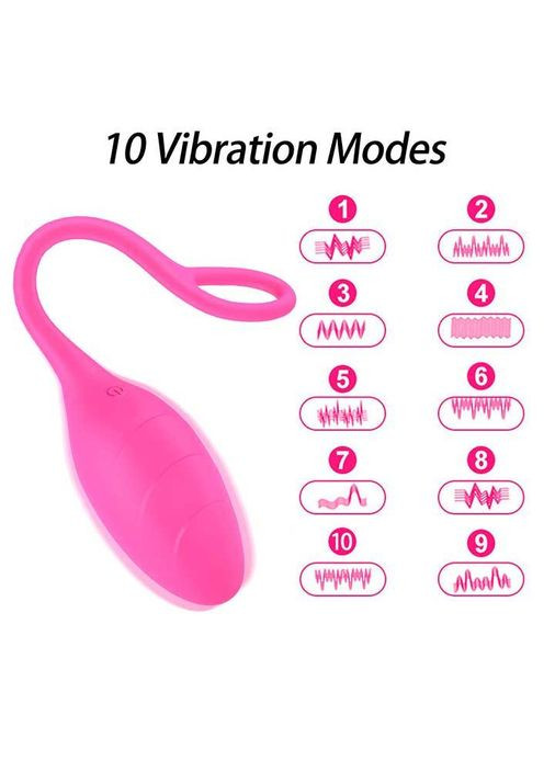 Смарт віброяйцо із 10 режимів вібрації фіолетового кольору для мастурбації та любовних ігор із партнером China (360604153)
