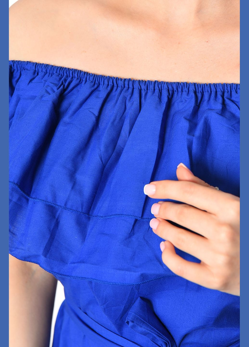 Сарафан жіночий синього кольору Let's Shop (292755100)