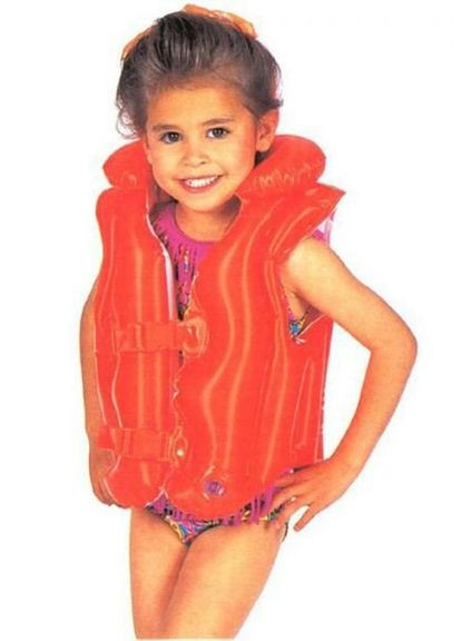 Детский надувной жилет 58671 Красный Intex (326520380)