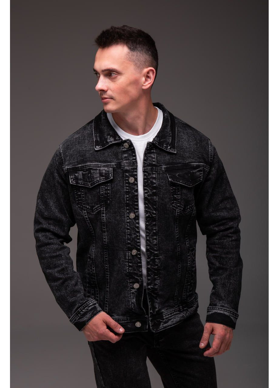 Черная демисезонная ветровка No Brand