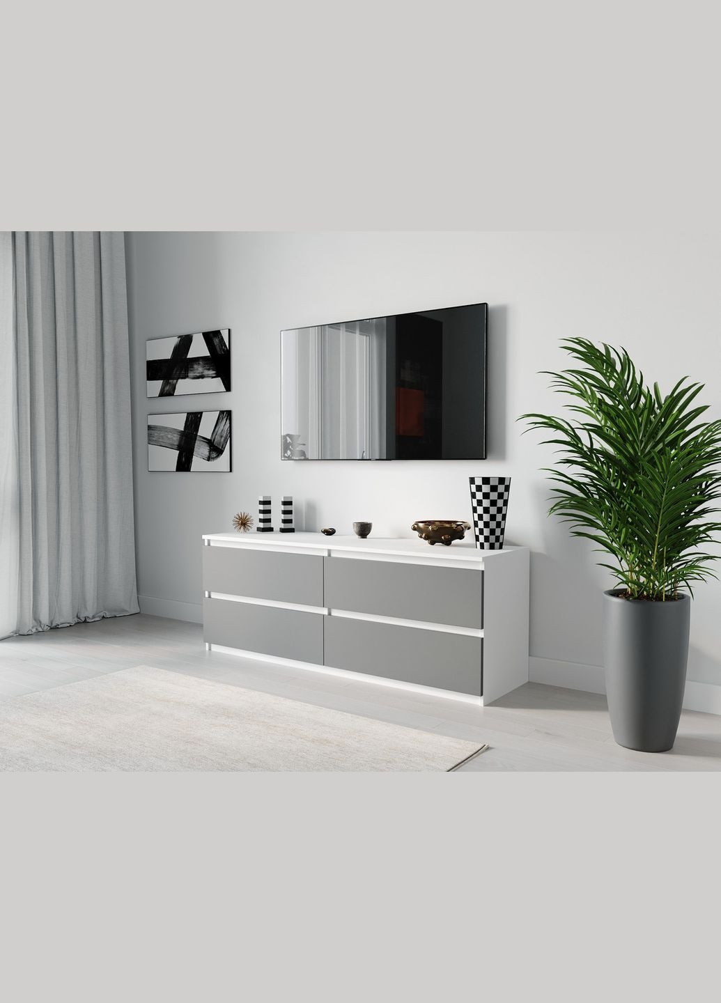 Тумба под телевизор ТВ/ТВ 4 ящика Т-223 MORELI (335423417)