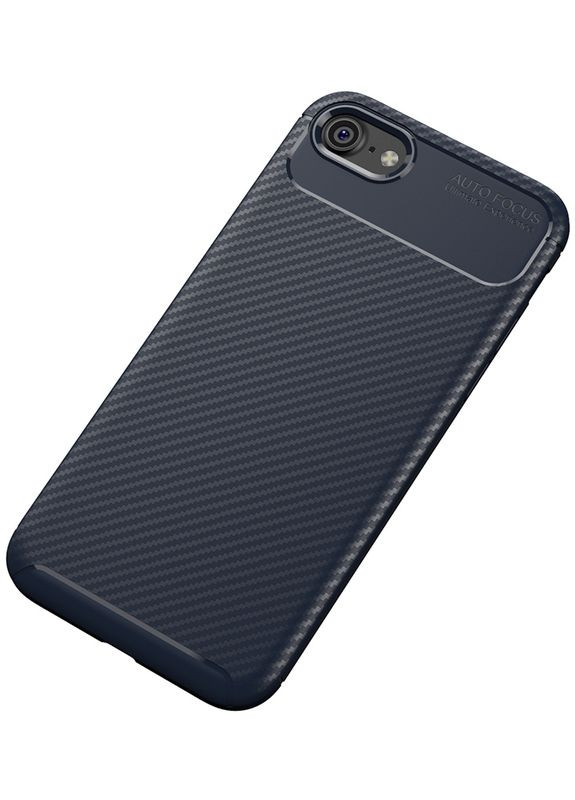 Чехолнакладка TPU Carbon Fiber 1,5mm Case Apple iPhone 7/8/SE 2020 Dark Blue Toto (301836037)