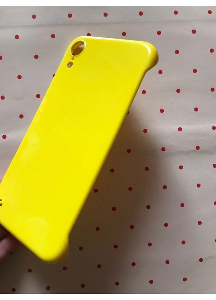 Пластиковый глянцевый чехол-накладка на iPhone XR Жёлтый Creative (359496524)