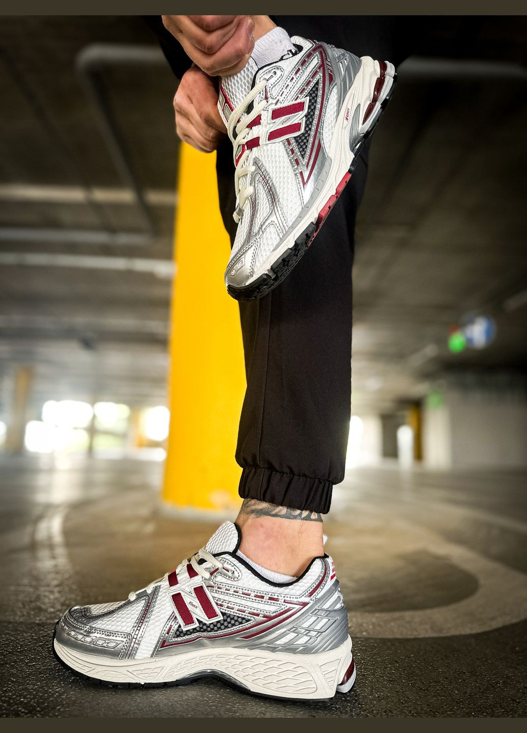 Серые всесезонные кроссовки мужские new balance 1906r silver classic crimson gray | нью беланс 1906r серые No Brand