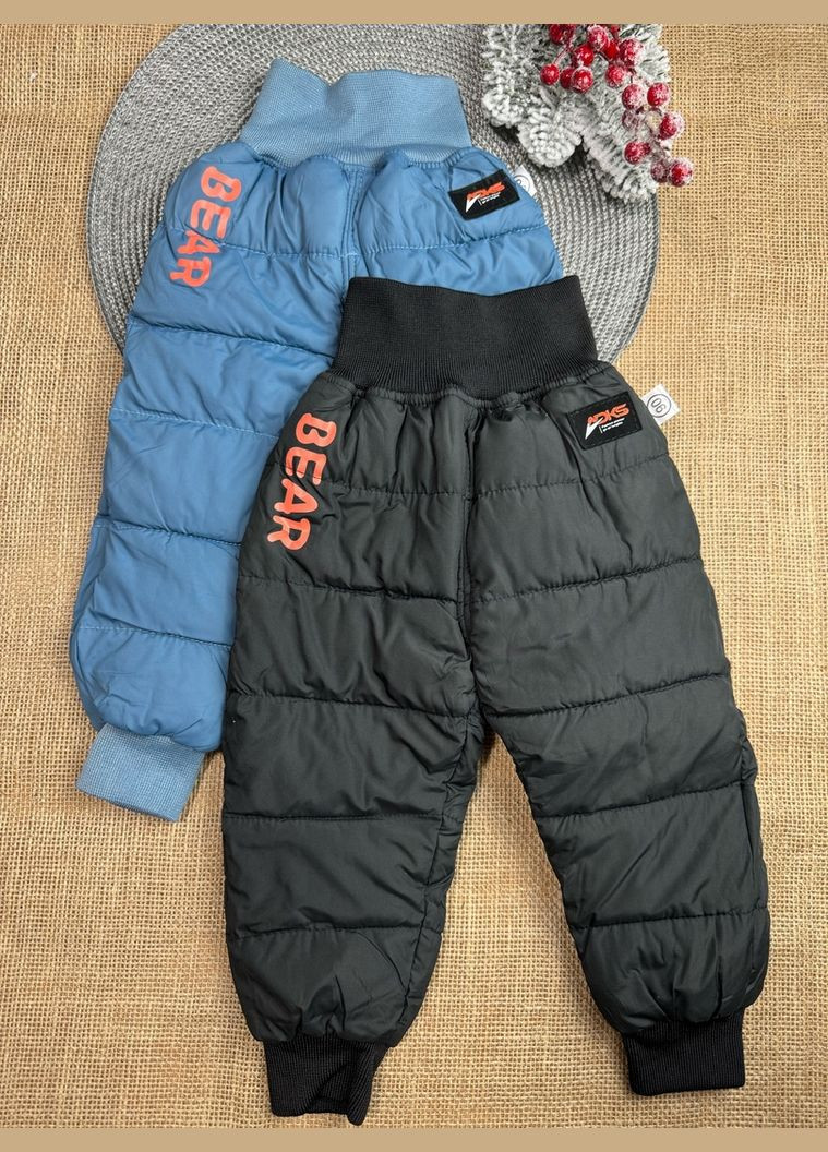 Черные зимние брюки No Brand