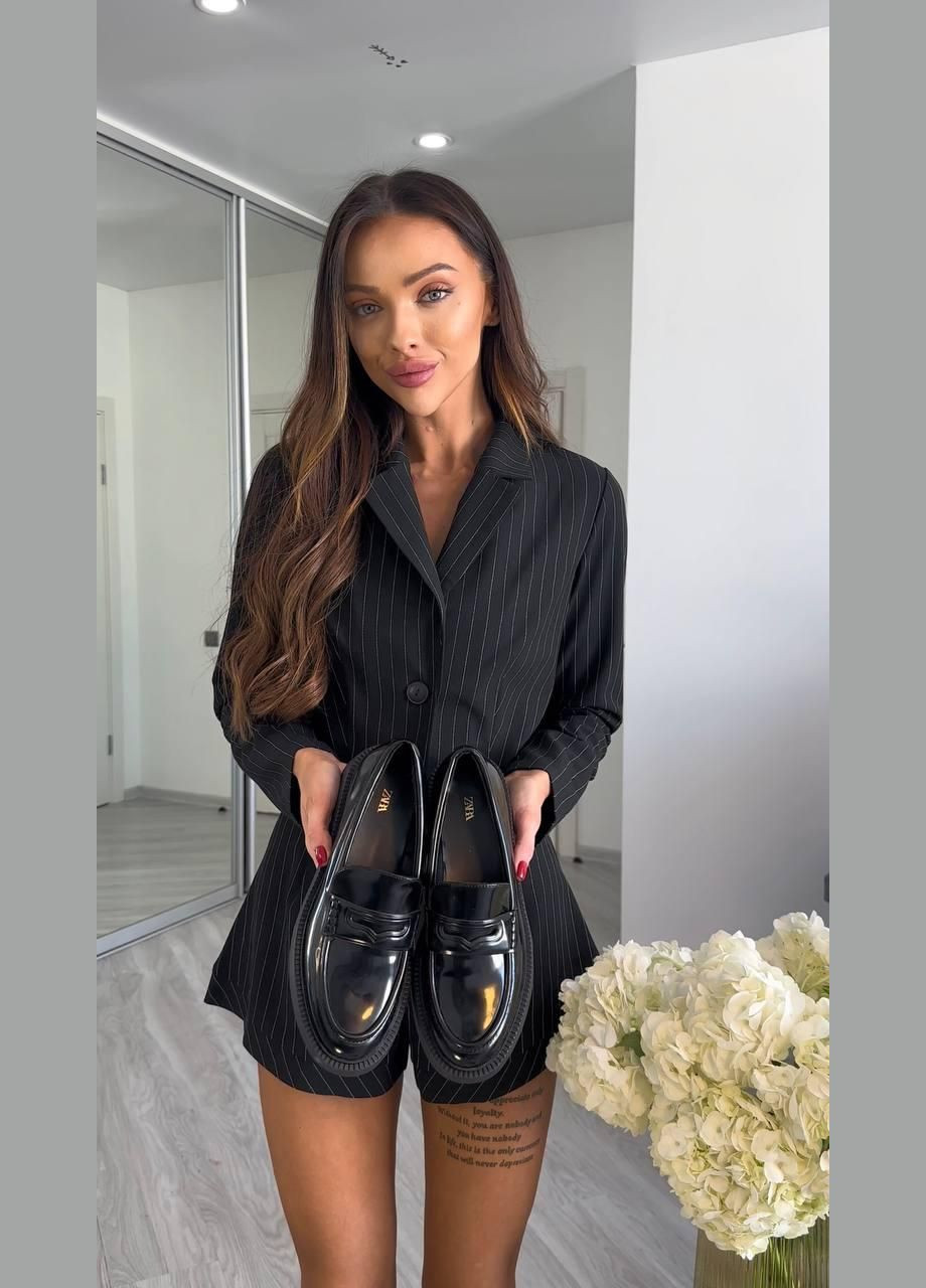 Костюм женский - двойка, укороченный жакет и шорты в полоску JUGO Hype brand (303106761)