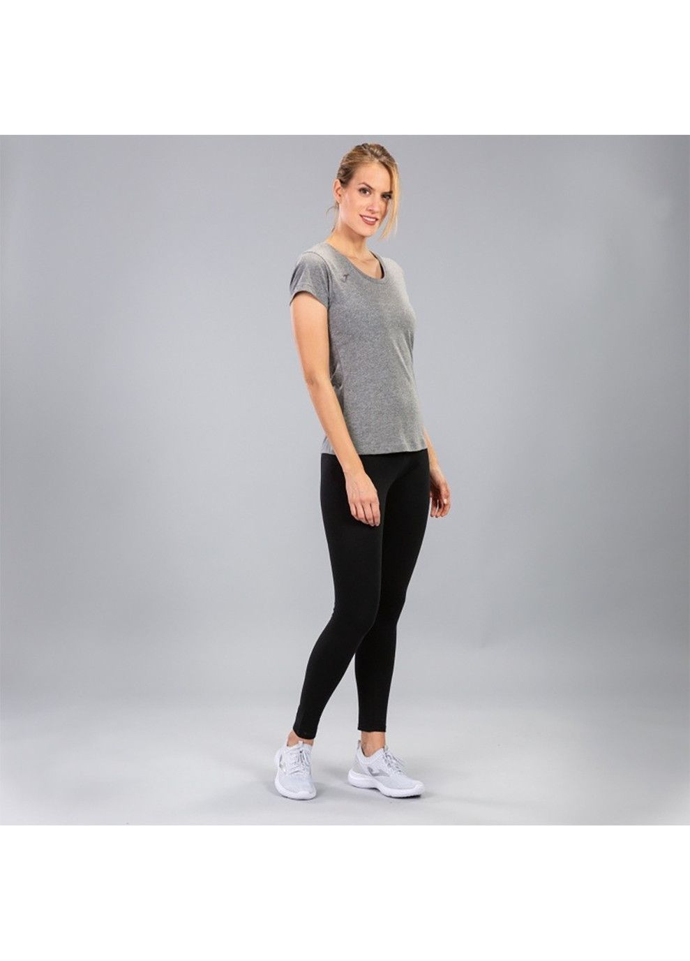 Сіра демісезонна футболка verona t-shirt melange s/s сірий Joma