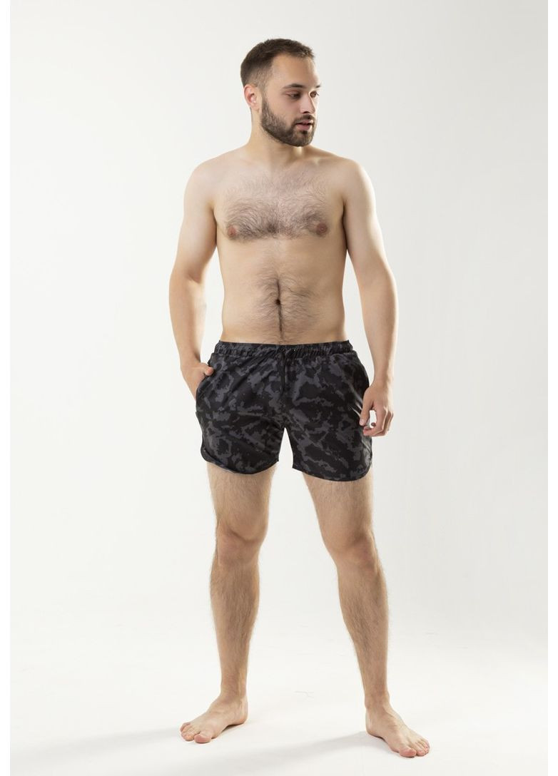 Мужские серые пляжные мужские пляжные шорты, быстросохнущие, камуфляжные, летние, спортивные, легкие для купания и просто отдыха Intruder