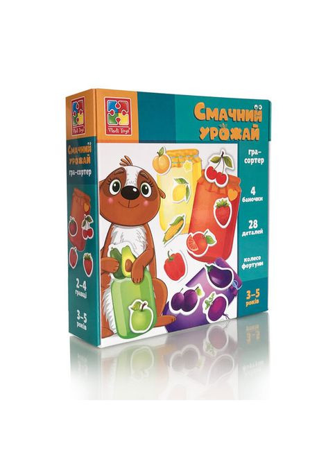 Настільна гра-сортер "Смачний урожай" VT1804-41 навчальна Vladi toys (365640206)
