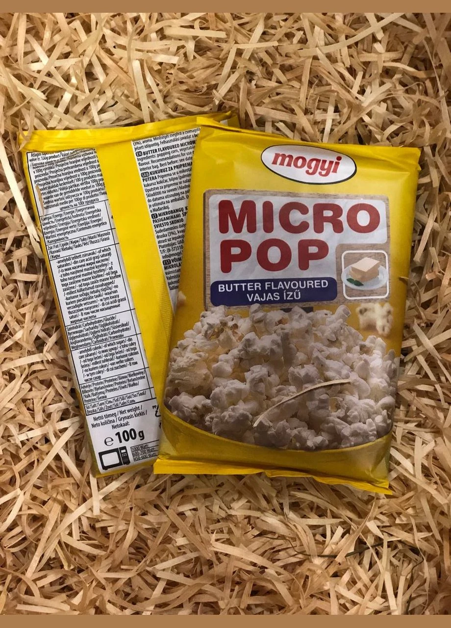 Попкорн для микроволновки с маслом 100г Mogyi (299771385)
