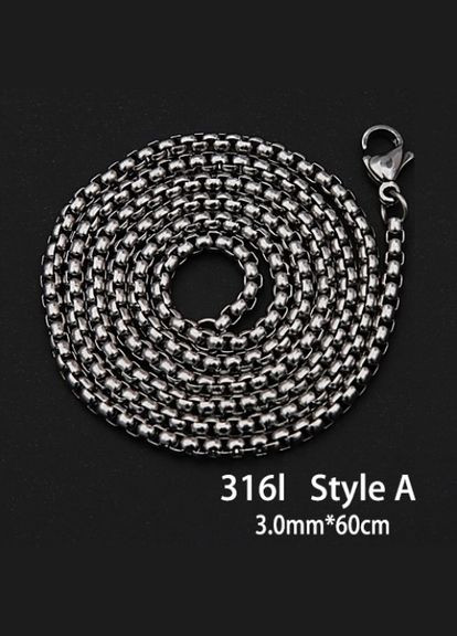 Кулон із ланцюжком чоловічий голова вовка STORE 115 (328602674)