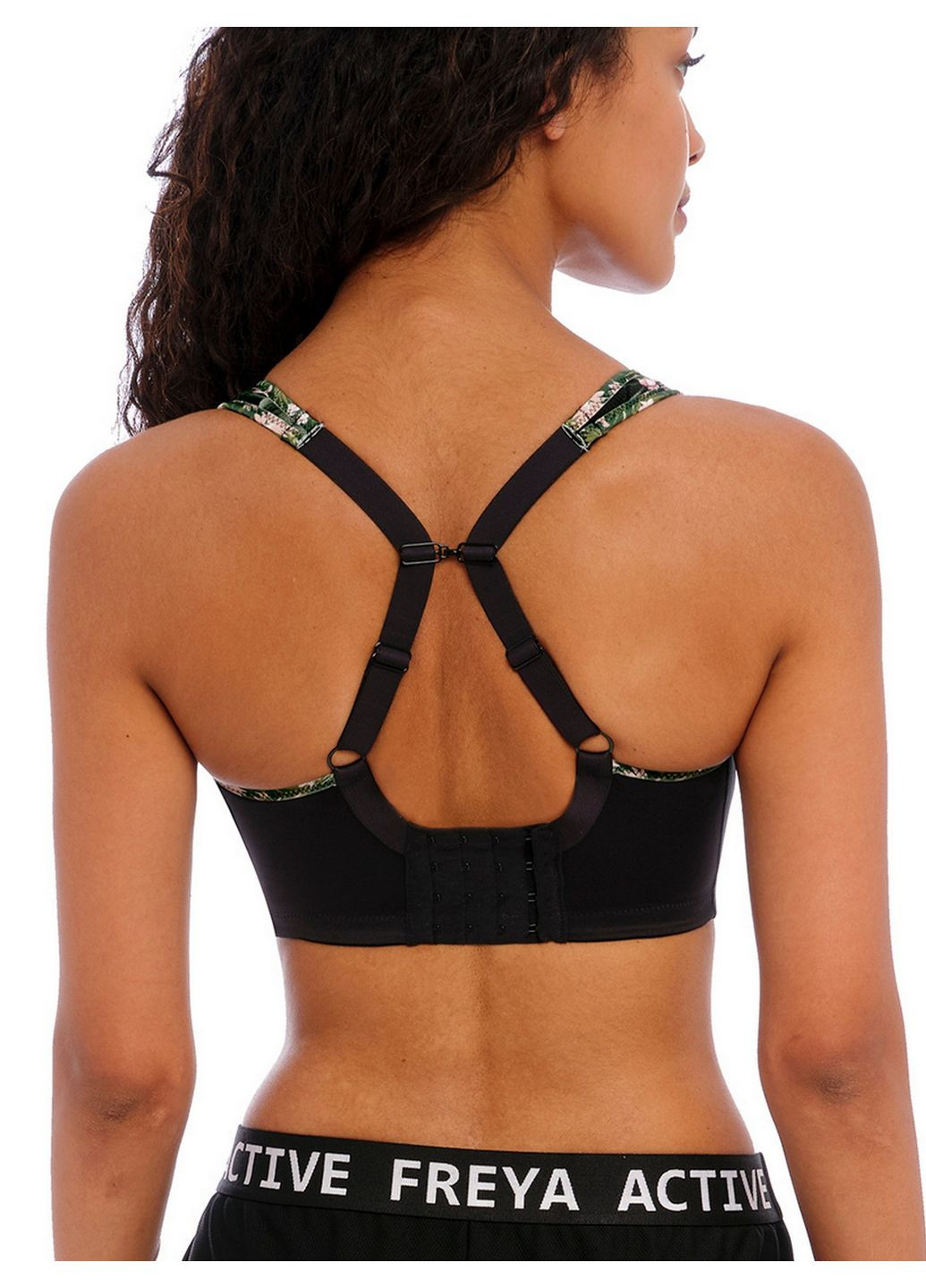 Чорний безшовний бюстгальтер спортивний 4892jbk Freya з кісточками поліамід, поліестер, еластан