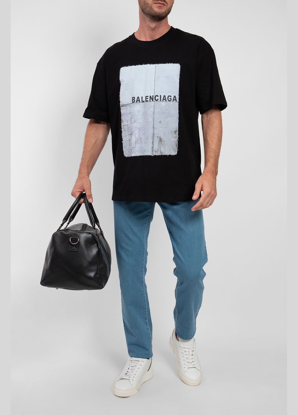 Чорна футболка Balenciaga