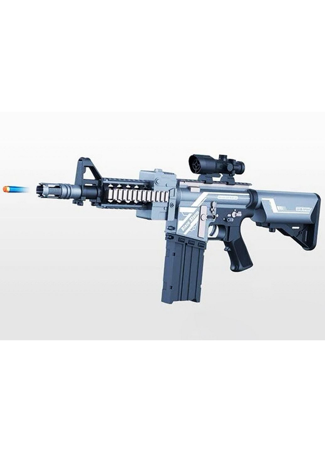 Штурмова гвинтівка-бластер M16 "Blaze Storm" м'які патрони, оптичний приціл, вібрація 72х24х6 см Zecong Toys (289464250)