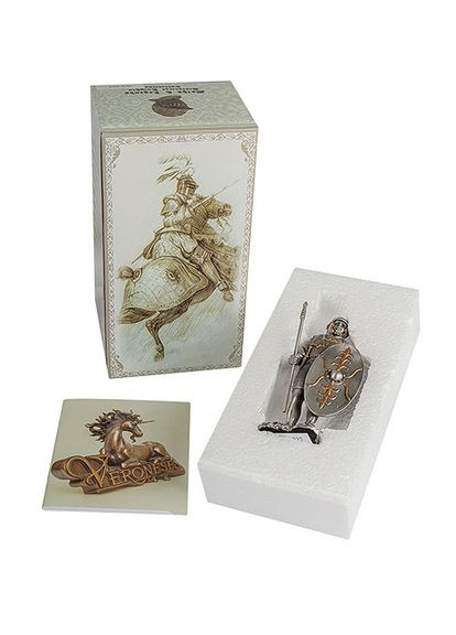 Статуэтка оловянная Средневековый воин 10,5 см 1903556 миниатюра Veronese (346531784)
