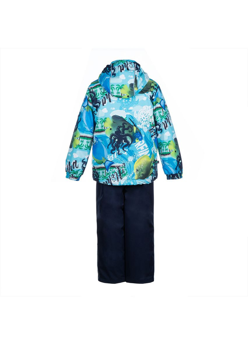 Синя комплект yoko blue pattern/navy, поліестер, р.92, синій () Huppa 41190014-92135-092