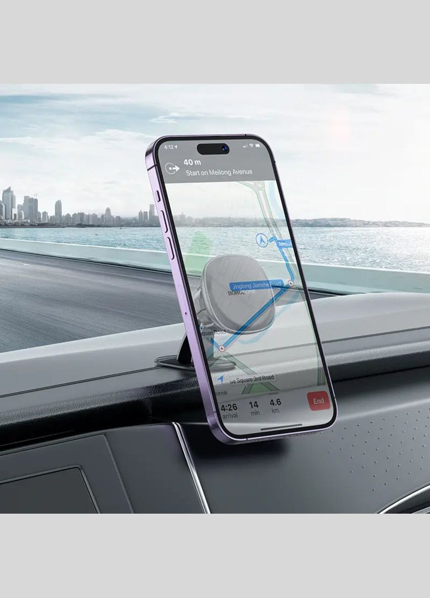 Автотримач для телефона Cloud magnetic car holder(center console) Black (6941991108037) Borofone BH103 (325422030)