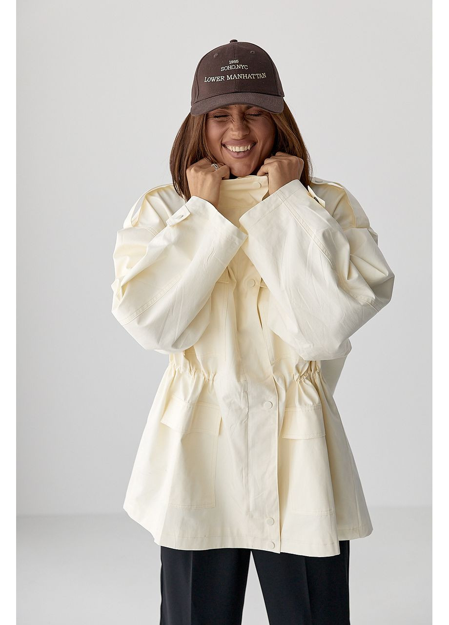 Подовжена жіноча вітрова куртка Lurex (359479916}