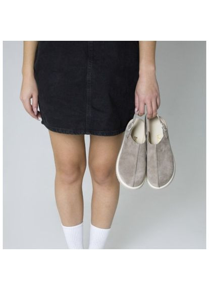 Vm-Villomi Туфлі на широку ніжку з пряжкою Натуральна замша/шкіра р. (07903b) бежевий з, україна — літо (329186936)