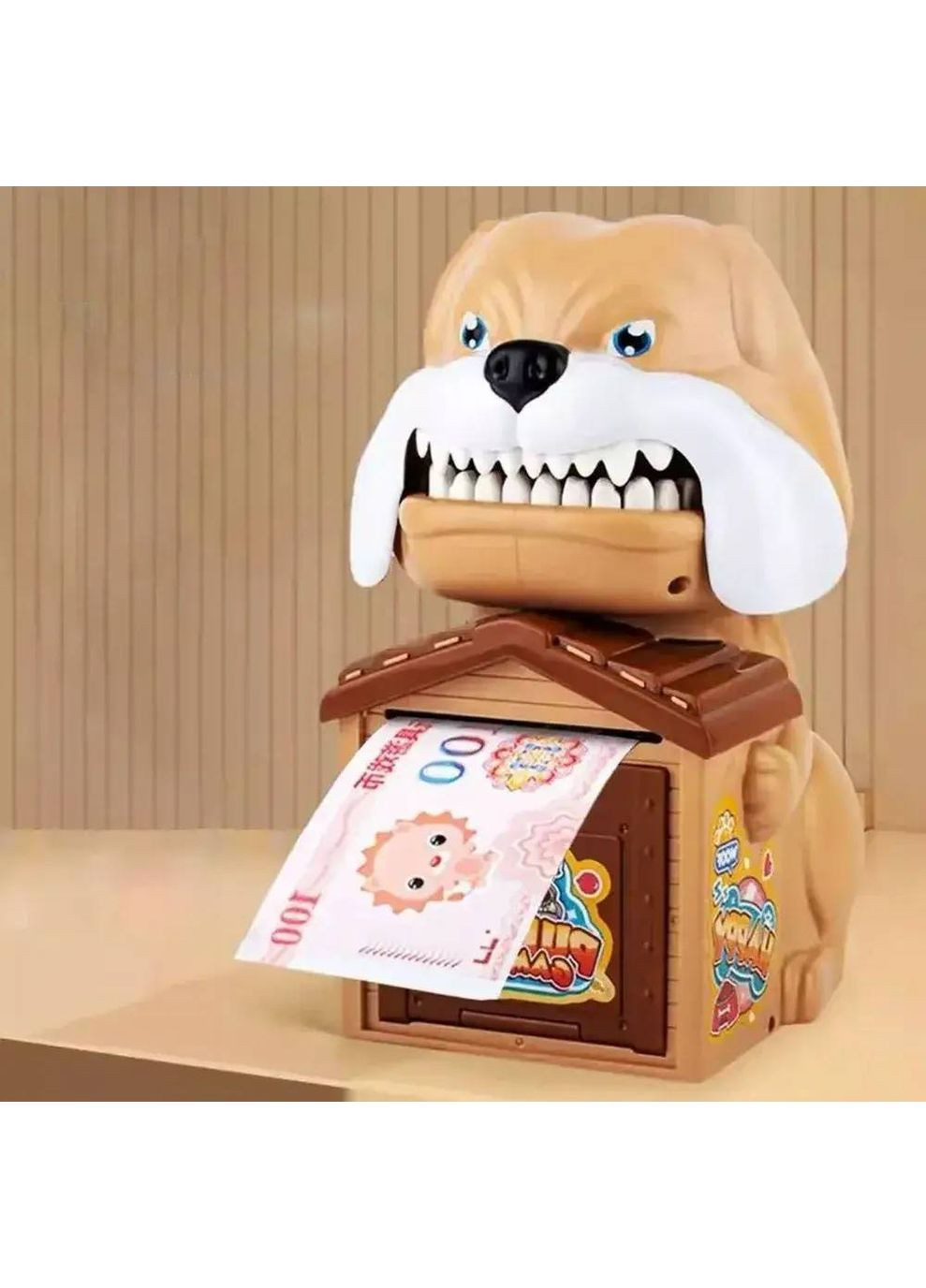 Сейф скарбничка собака-кусака YL088 з кодовим замком з відбитком пальця та купюроприймачем No Brand (354226796)