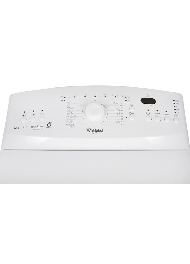Стиральная машина AWE 66710 с вертикальной загрузкой WHIRLPOOL (339086352)
