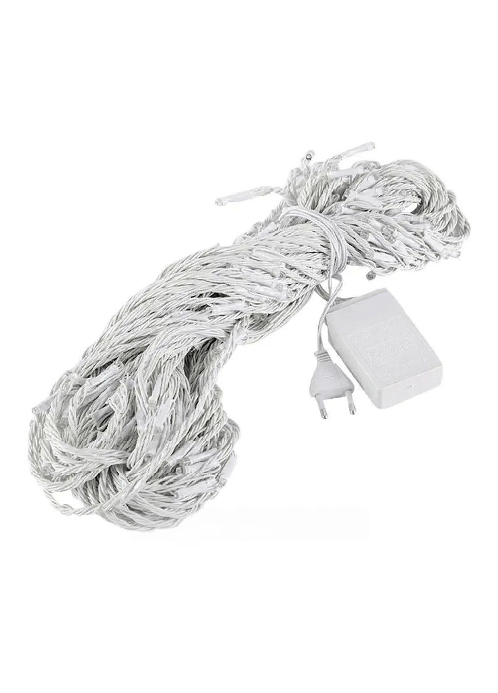 Светодиодная комнатная внутренняя гирлянда штора водопад на окно елку с работой от сети 200 LED 2х2 м (478666-Prob) Белая Unbranded (308133589)