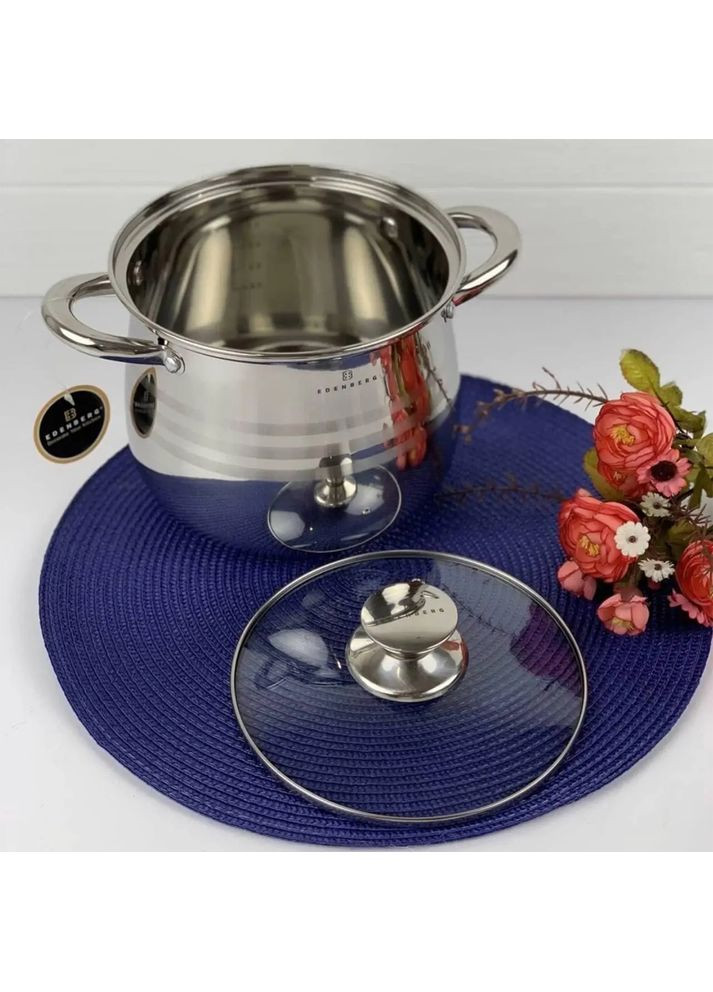 Кастрюля с крышкой 2.9 л из нержавеющей стали EB-531 Edenberg (360654444)