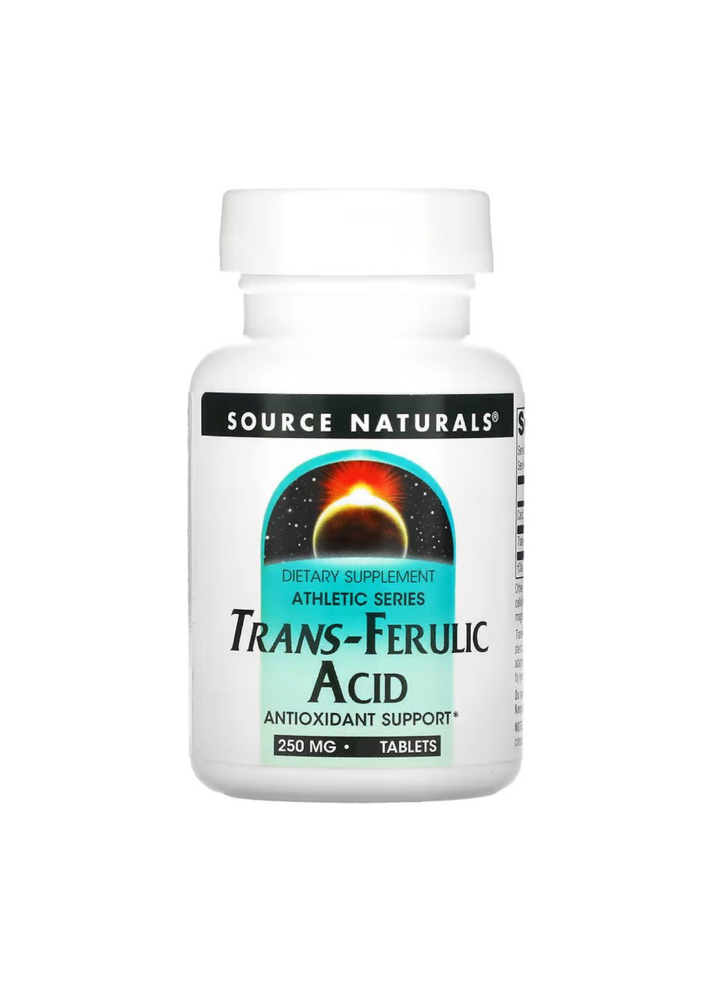 Трансферулова кислота 250мг 30 таблеток Antioxidant для спортсменів підтримка серця та судин Source Naturals (368979202)