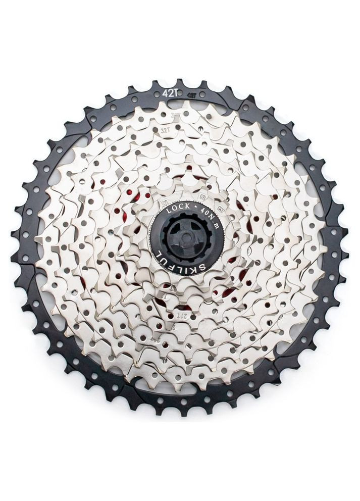 Кассета 10-к CS-G550 11-42T с ал. никелированная пауком (CAS-041) SkilFul (342388880)