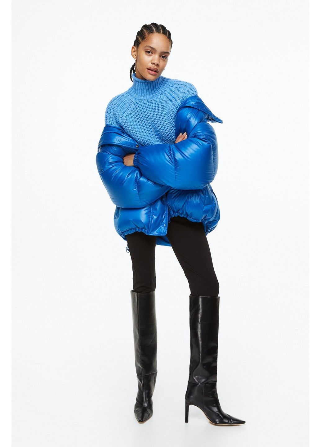 Синий демисезонный свитер H&M