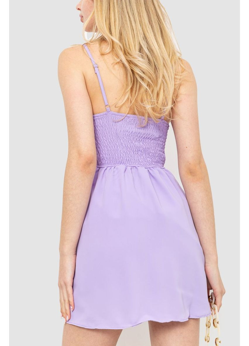 Сиреневое деловое сарафан-комбинезон однотонный, 129r1047-1 Ager