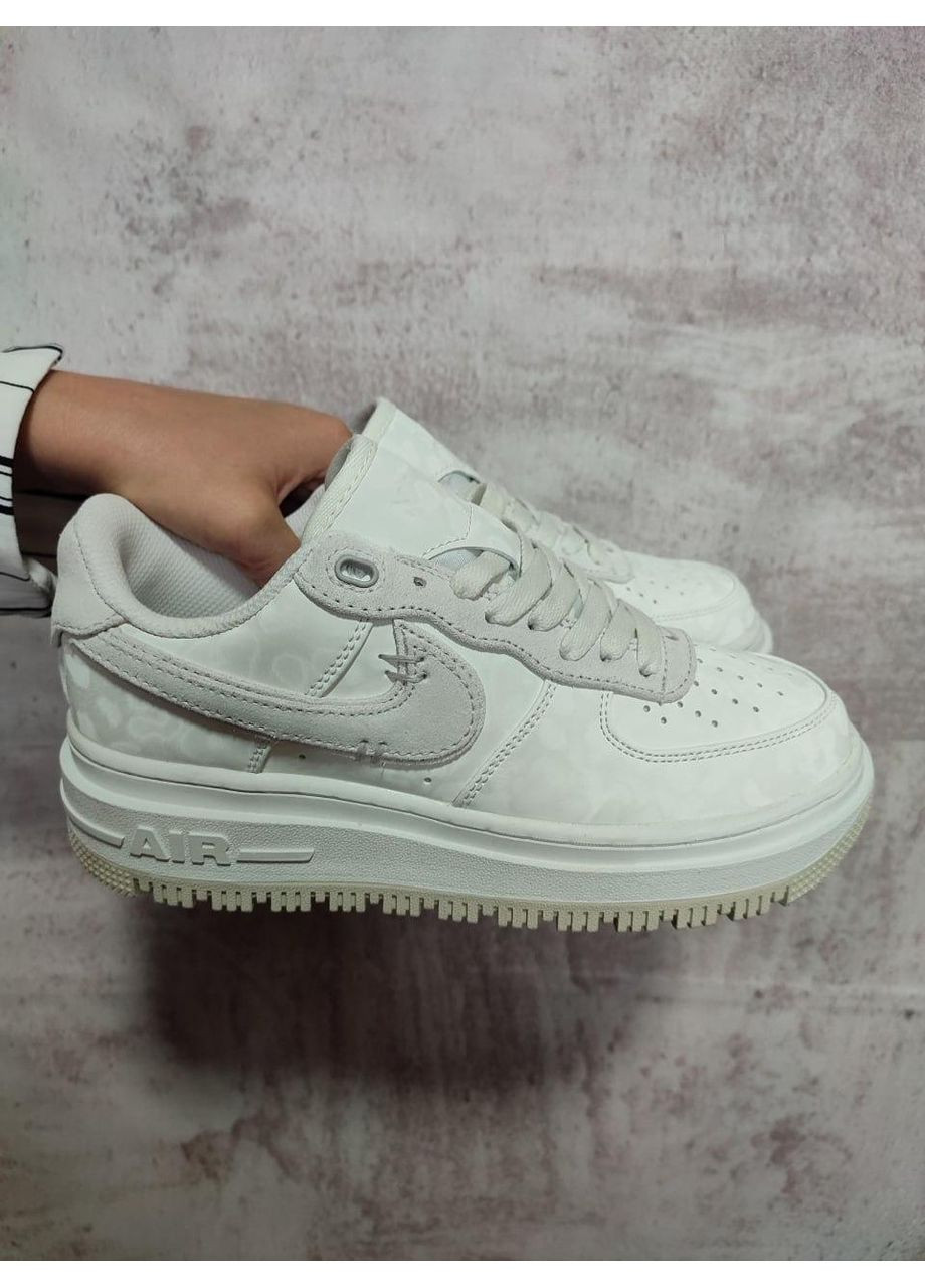 Білі Осінні кросівки чоловічі nike air force 1 low luxe summit white найк аір форс 1 преміум No Brand