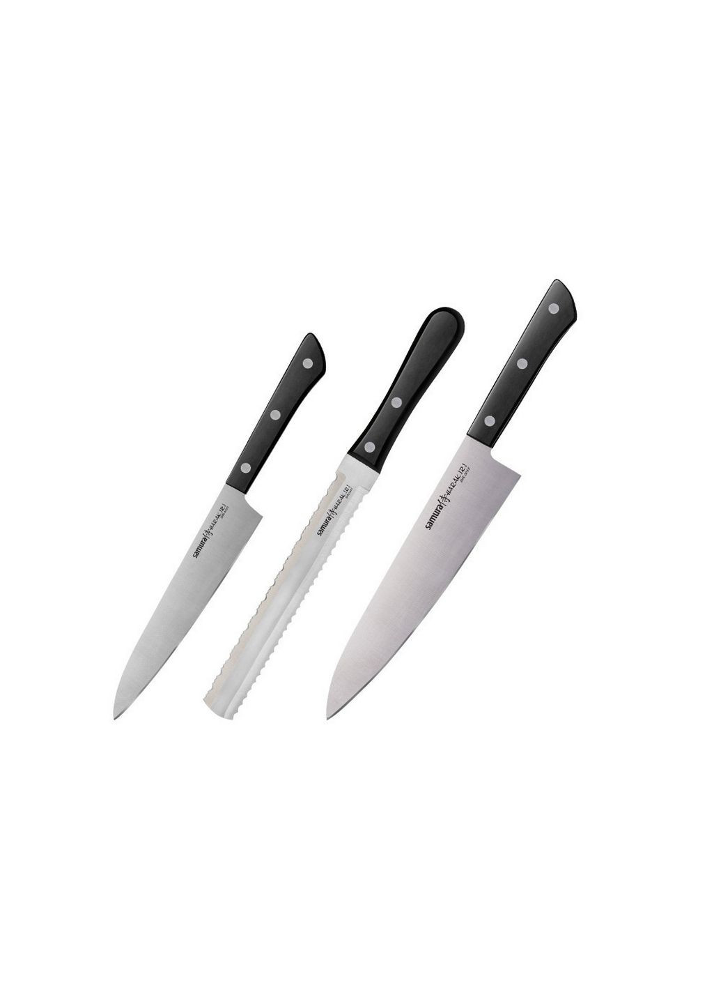 Набор из 3-х кухонных ножей 43x22x2 см Samura комбинированные,