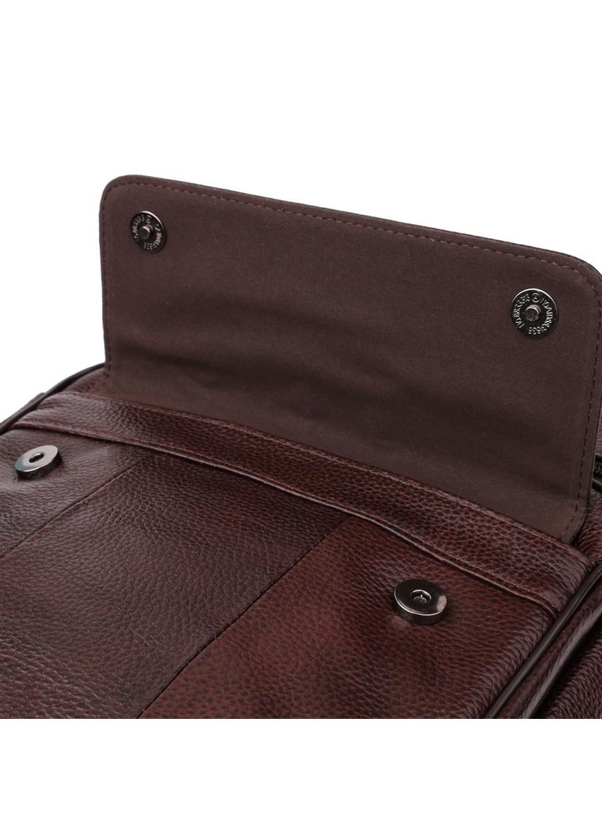 Сумка планшет через плече чоловіча з натуральної шкіри для телефону та для документів середня Коричневий 38218 Vintage (355245216)