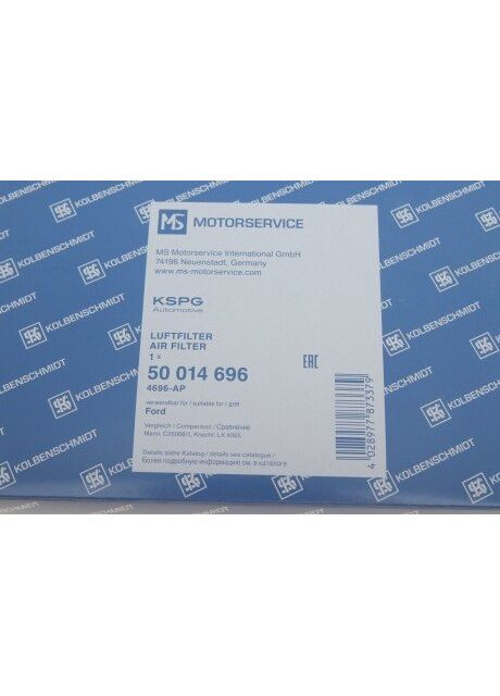 Фильтр воздушный 50014696 Kolbenschmidt (345779205)
