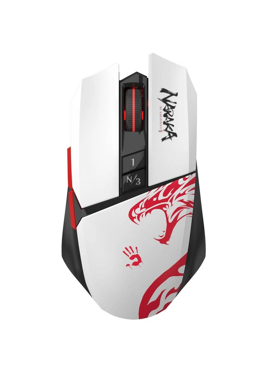 Миша бездротова Bloody R36 Ultra Naraka Білий A4Tech (400430053)